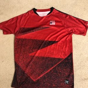 Mitre red USA shirt